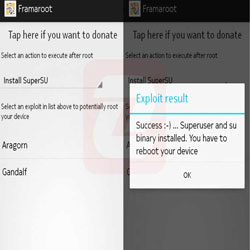 روت کردن گوشی موبایل اندروید با اپلیکیشن Framaroot