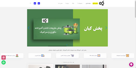 طراحی وب سایت پخش کیان