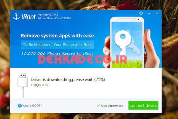  روت کردن گوشی از طریق کامپیوتر و نرم‌افزار iRoot